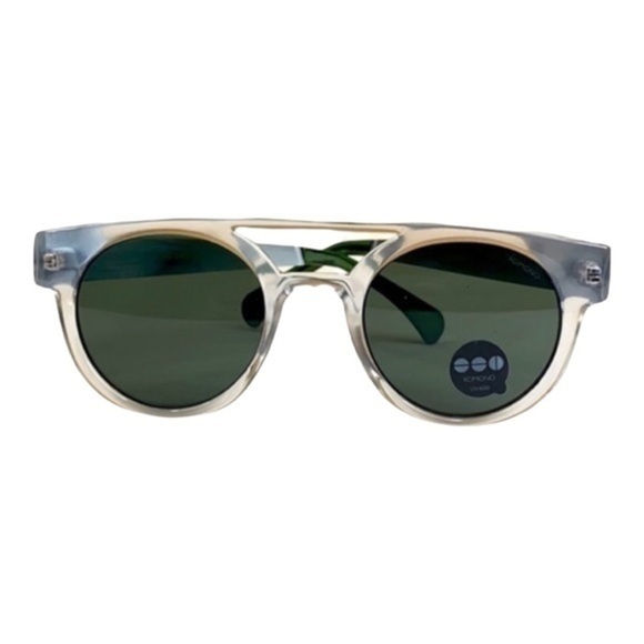 Komono Sunglasses Dreyfuss Clear Silver NEW round - Picture 8 of 9